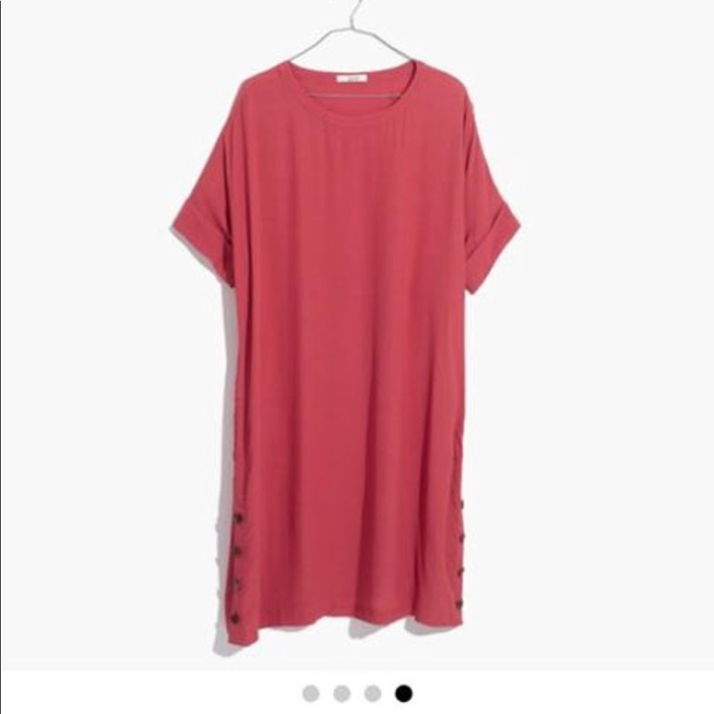 NEW MADEWELL side button  journal dress sz xs